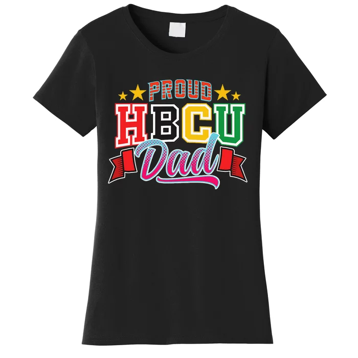 Proud HBCU Dad Father's Day Black College African American Women's T-Shirt