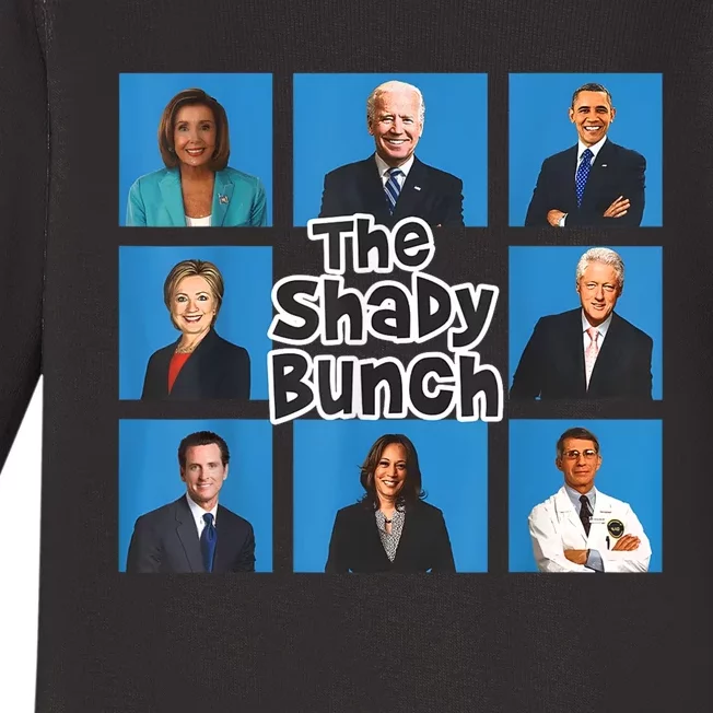 Political Humor Democratic Party The Shady Bunch Baby Long Sleeve Bodysuit