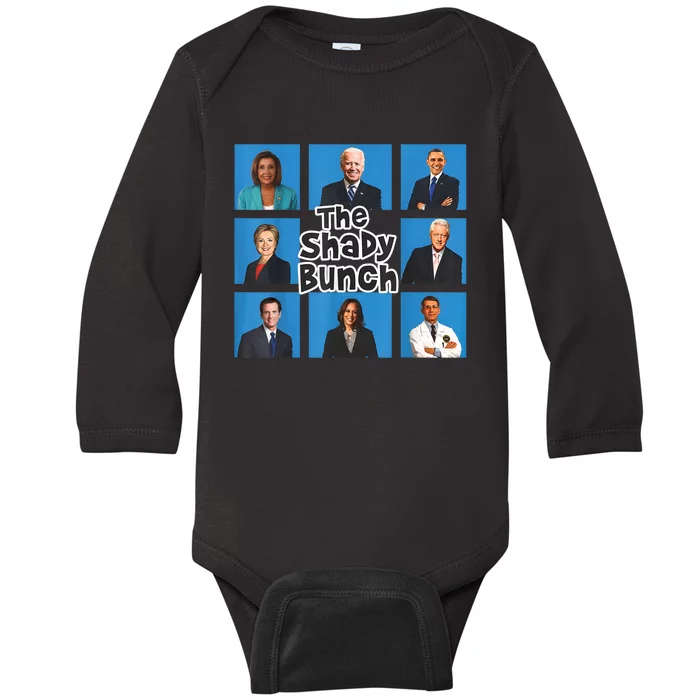 Political Humor Democratic Party The Shady Bunch Baby Long Sleeve Bodysuit