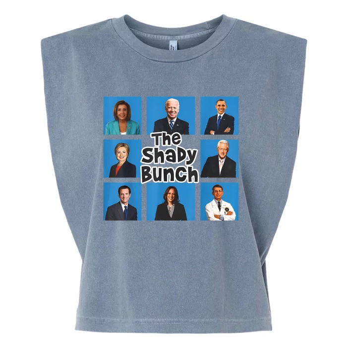 Political Humor Democratic Party The Shady Bunch Garment-Dyed Women's Muscle Tee