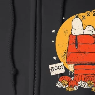 Peanuts Halloween Doghouse Boo Pumpkins Full Zip Hoodie