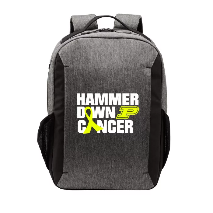 Purdue Hammer Down Cancer Vector Backpack