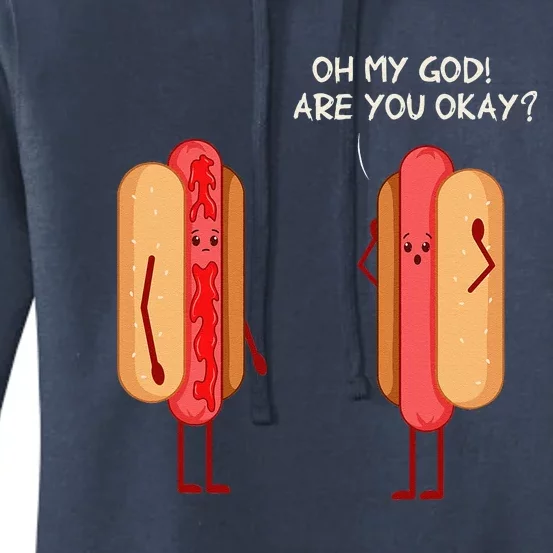 Pork Hot Dog Lover Sausage Hotdog Women's Pullover Hoodie