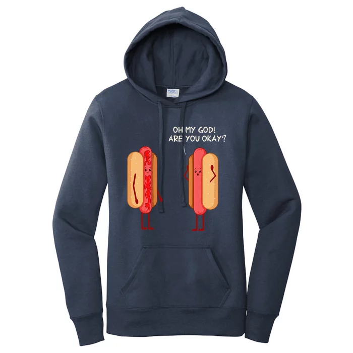 Pork Hot Dog Lover Sausage Hotdog Women's Pullover Hoodie