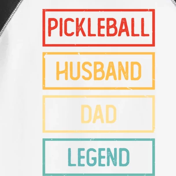 Pickleball Husband Dad Legend Pickleball Player Fathers Day Gift Toddler Fine Jersey T-Shirt