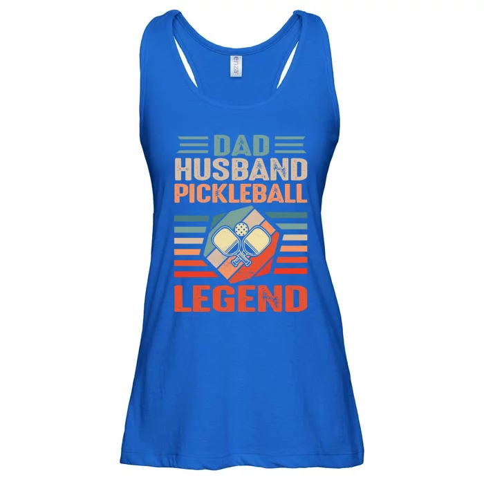 Pickleball Husband Dad Pickleball Player FatherS Day Gift Ladies Essential Flowy Tank