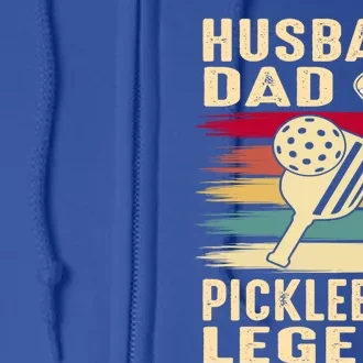 Pickleball Husband Dad Pickleball Player FatherS Day Great Gift Full Zip Hoodie