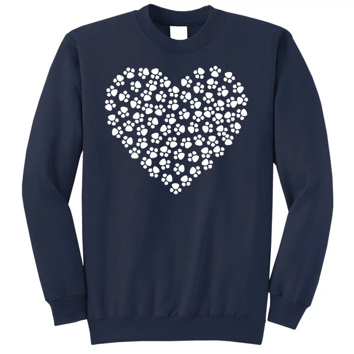 Pawprint Heart Dog Lover Sweatshirt