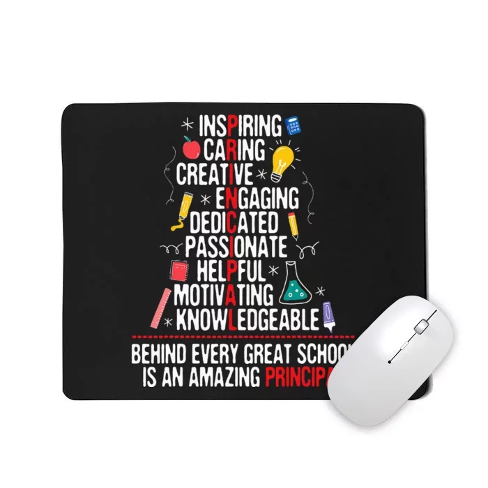 Principal Highschool Elementary Headmaster Headmistress Mousepad