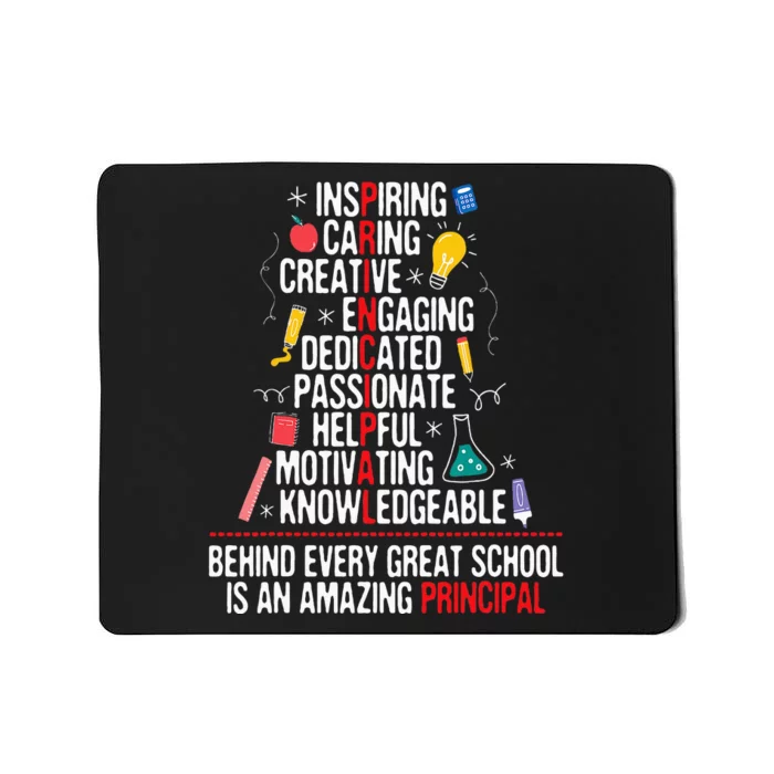 Principal Highschool Elementary Headmaster Headmistress Mousepad