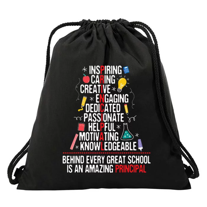 Principal Highschool Elementary Headmaster Headmistress Drawstring Bag