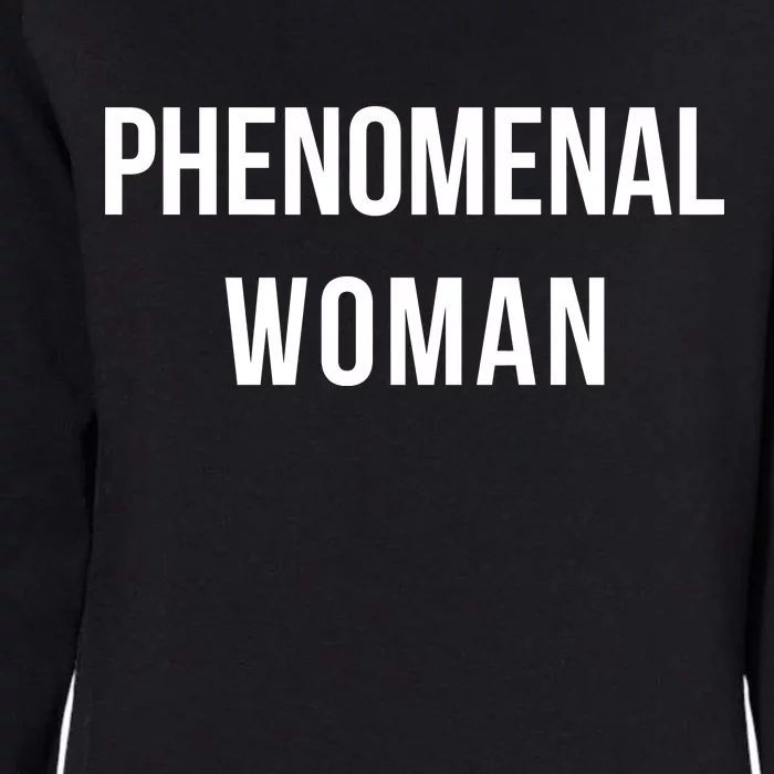 Phenomenal Woman Womens California Wash Sweatshirt