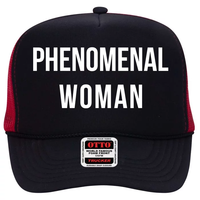 Phenomenal Woman High Crown Mesh Trucker Hat