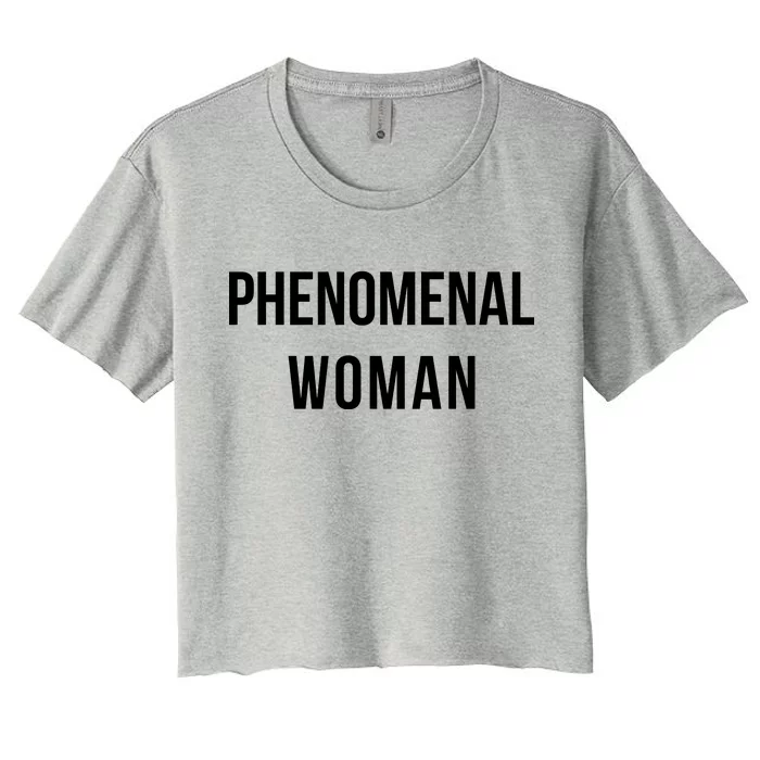 Phenomenal Woman Women's Crop Top Tee