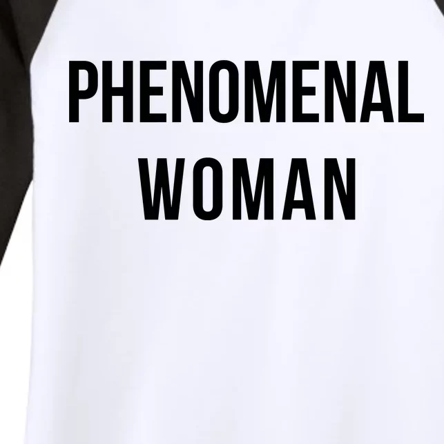 Phenomenal Woman Women's Tri-Blend 3/4-Sleeve Raglan Shirt