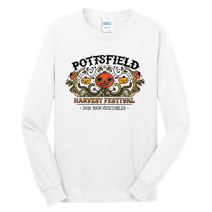 Pottsfield Harvest Festival Don Your Vegetables Tall Long Sleeve T-Shirt