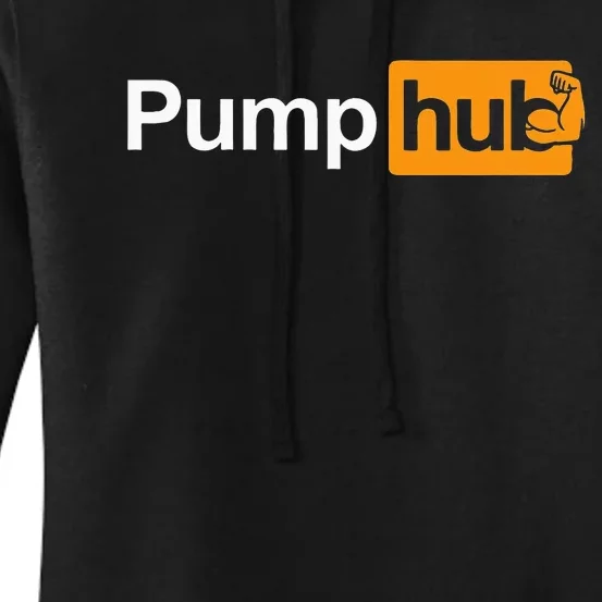 Pump Hub Funny Bodybuilding Weightlifting Women's Pullover Hoodie