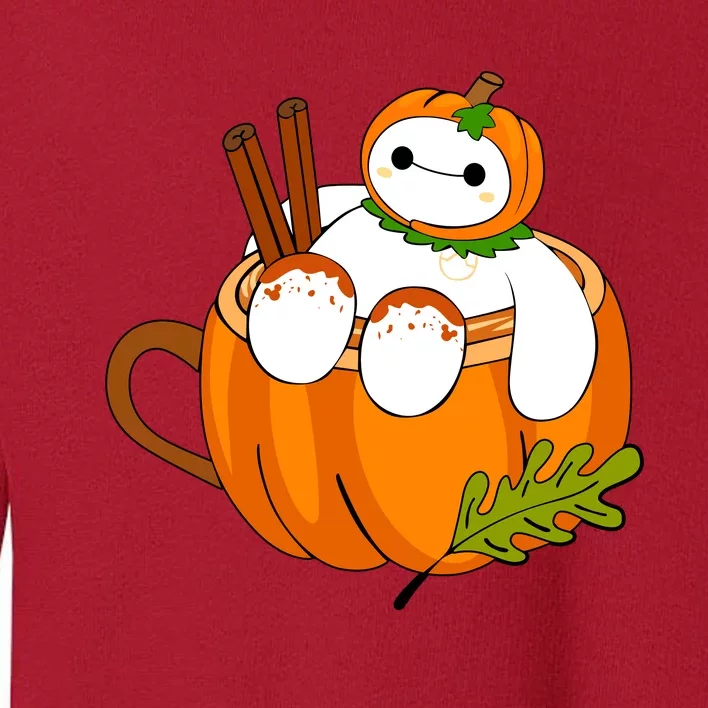 Pumpkin Halloween Fall Pumpkin Baymax Halloween Toddler Sweatshirt