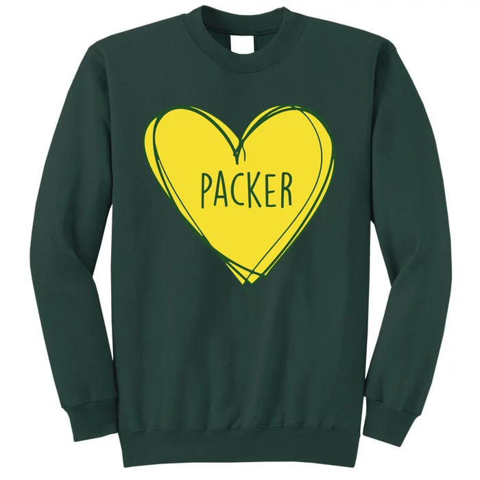 Packers Heart Football Team Touchdown Sweatshirt