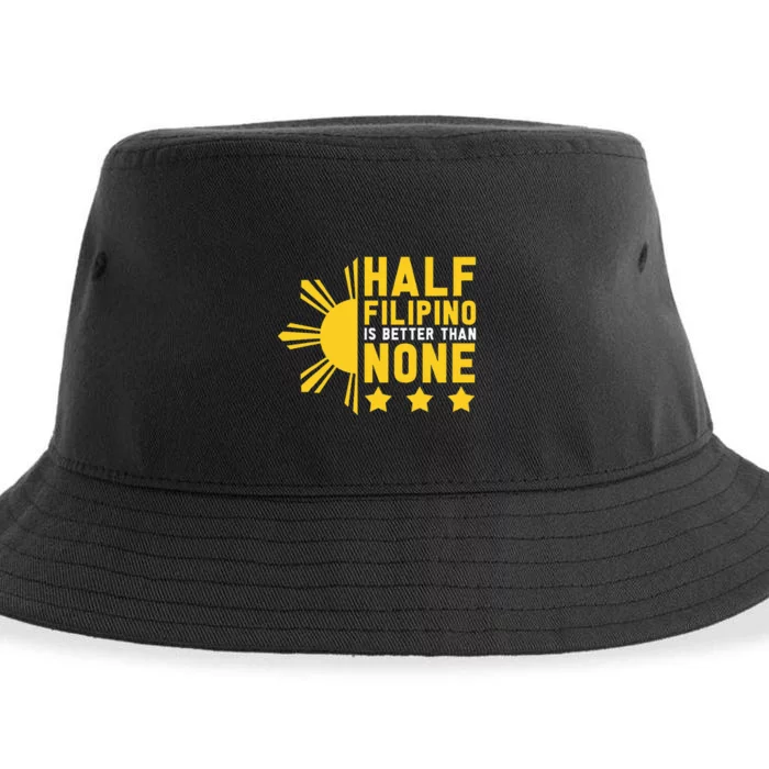 Pinoy Half Filipino Is Better Than None Funny Philippines Sustainable Bucket Hat