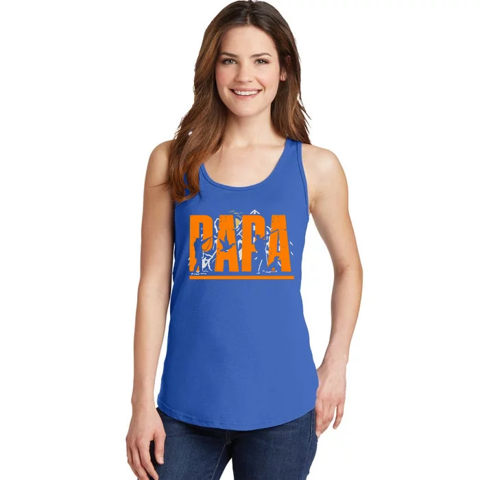 Papa Hunter Forest Wildlife Deer Hunting Fathers Day Gift Ladies Essential Tank