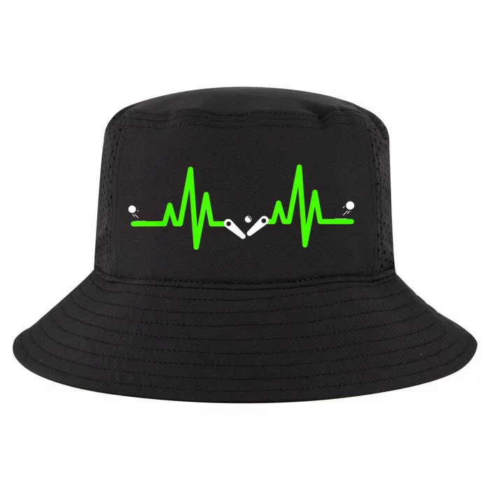 Pinball Heartbeat Flipper ECG Pulse Line Cool Comfort Performance Bucket Hat