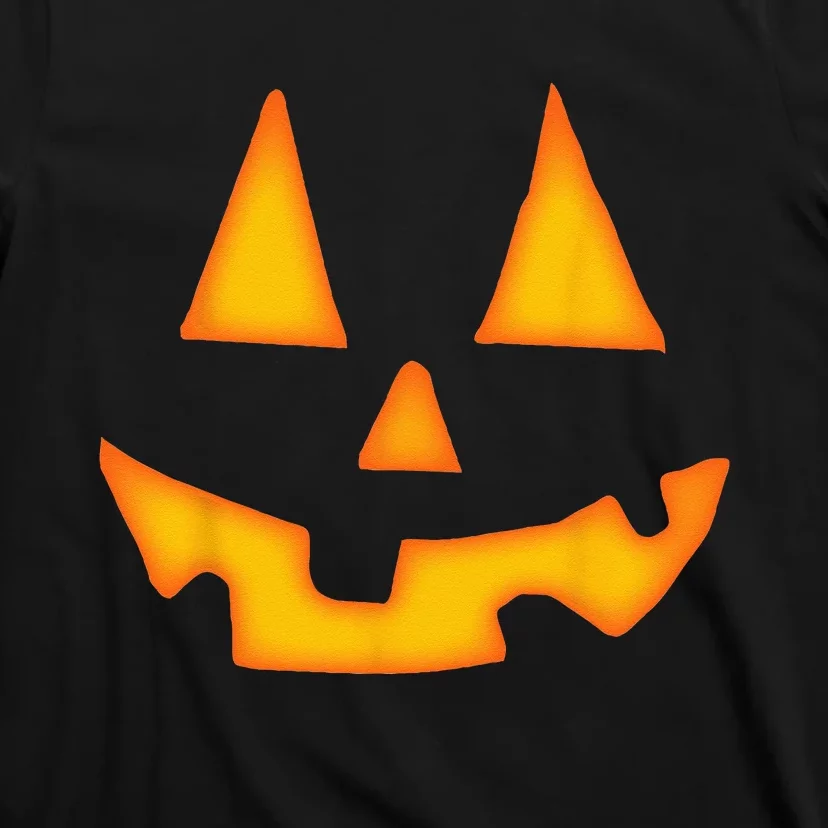 Pumpkin Halloween For Men Women Jack O Lantern Face T-Shirt