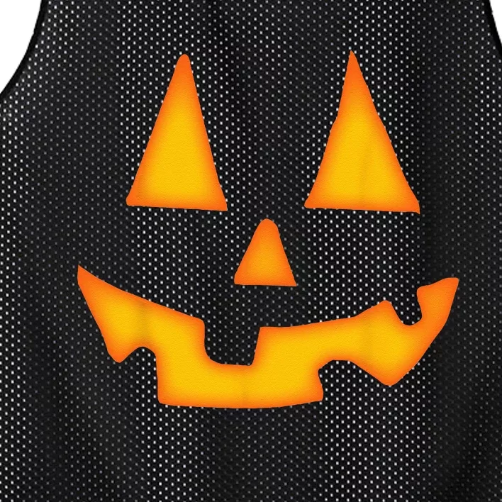 Pumpkin Halloween For Men Women Jack O Lantern Face Mesh Reversible Basketball Jersey Tank