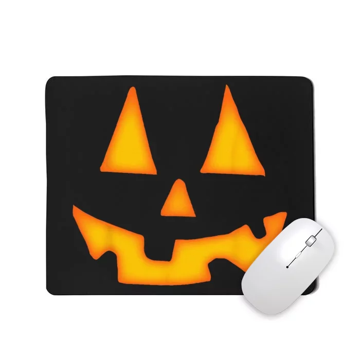 Pumpkin Halloween For Men Women Jack O Lantern Face Mousepad