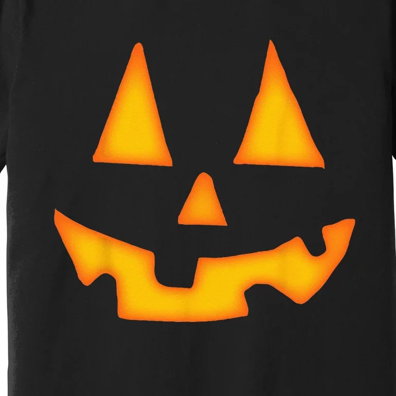 Pumpkin Halloween For Men Women Jack O Lantern Face Premium T-Shirt