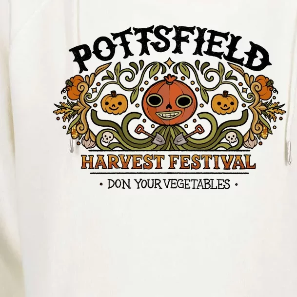 Pottsfield Harvest Festival Womens Funnel Neck Pullover Hood