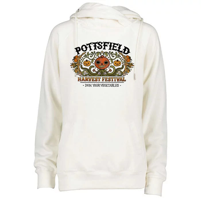 Pottsfield Harvest Festival Womens Funnel Neck Pullover Hood