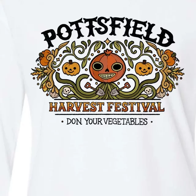 Pottsfield Harvest Festival Womens Cotton Relaxed Long Sleeve T-Shirt