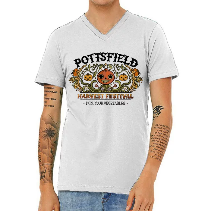 Pottsfield Harvest Festival V-Neck T-Shirt