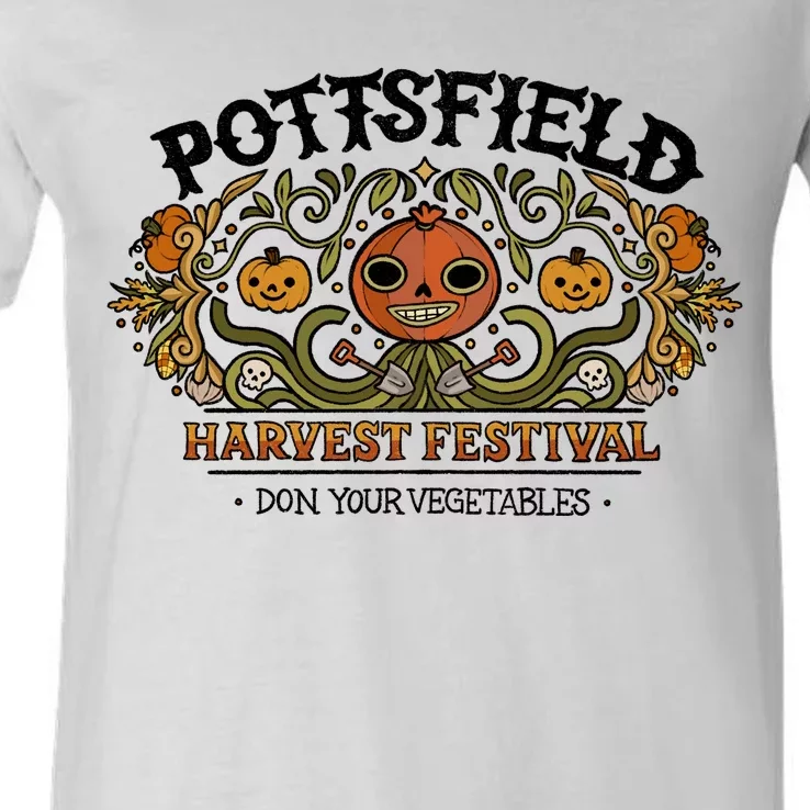 Pottsfield Harvest Festival V-Neck T-Shirt