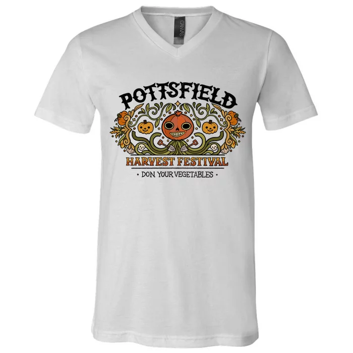 Pottsfield Harvest Festival V-Neck T-Shirt