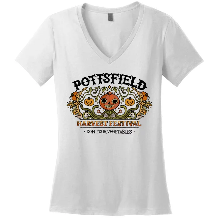 Pottsfield Harvest Festival Women's V-Neck T-Shirt