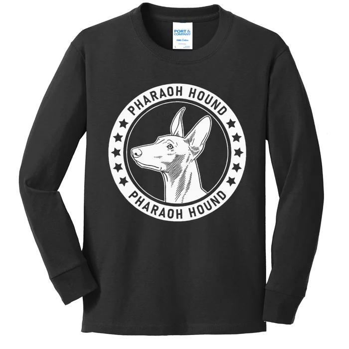 Pharaoh Hound Fan Design Kids Long Sleeve Shirt