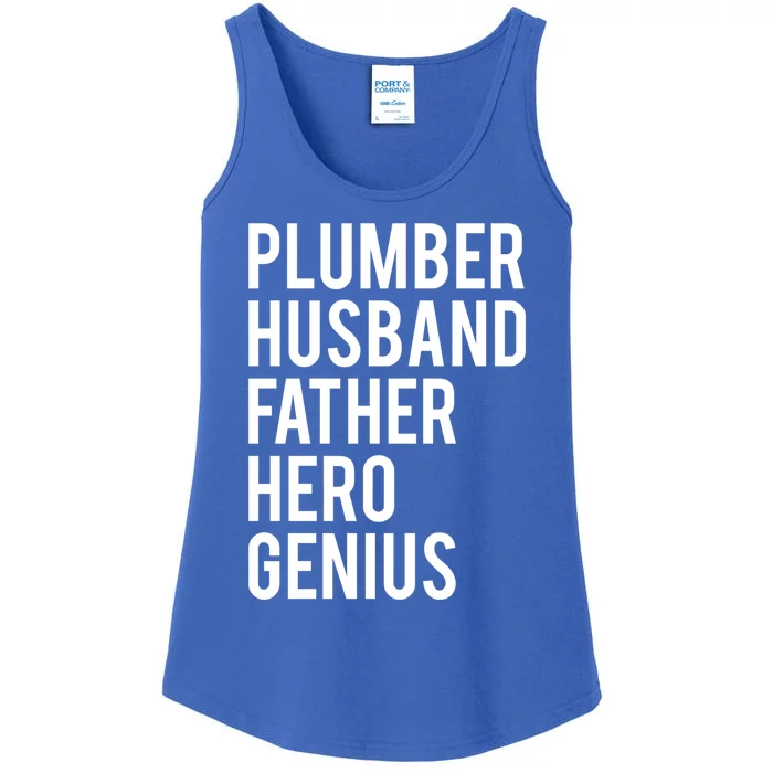 Plumber Husband Father Hero Genius Cool Plumbing Dad Gift Ladies Essential Tank