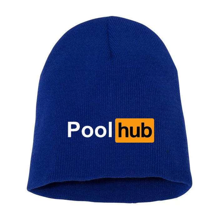 Pool Hub Funny Billiards Pool Player Short Acrylic Beanie