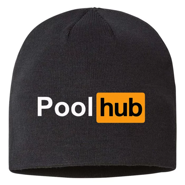 Pool Hub Funny Billiards Pool Player 8 1/2in Sustainable Knit Beanie