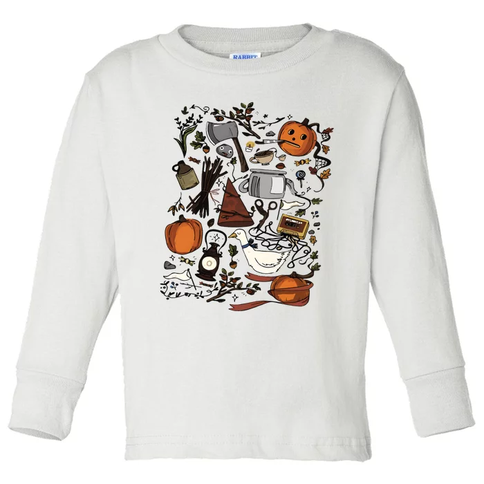 Pottsfield Harvest Festival Over The Garden Wall Toddler Long Sleeve Shirt