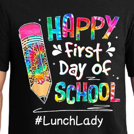 Pencil Happy First Day Of School Lunch Lady Back To Pajama Set