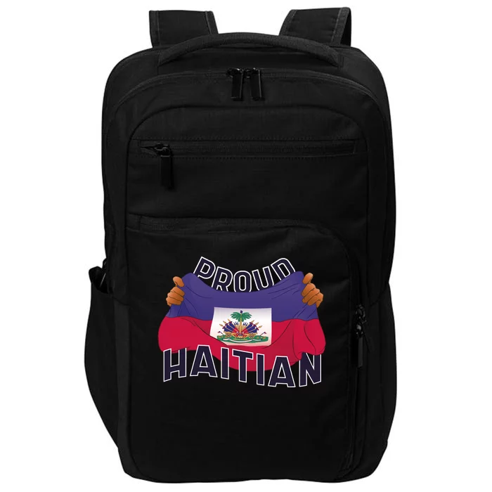 Proud Haitian Flag Impact Tech Backpack