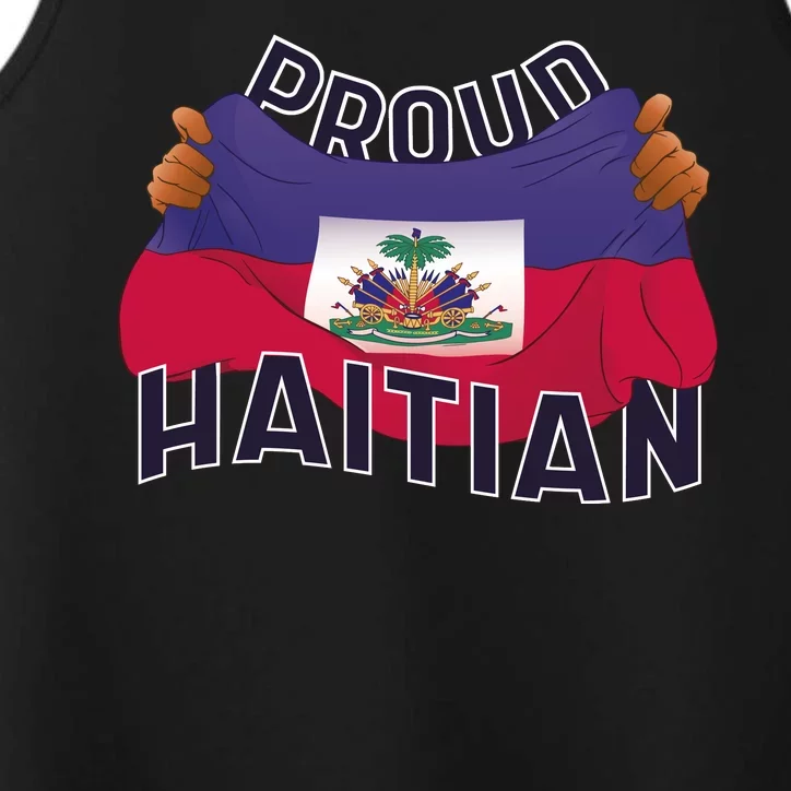 Proud Haitian Flag Performance Tank