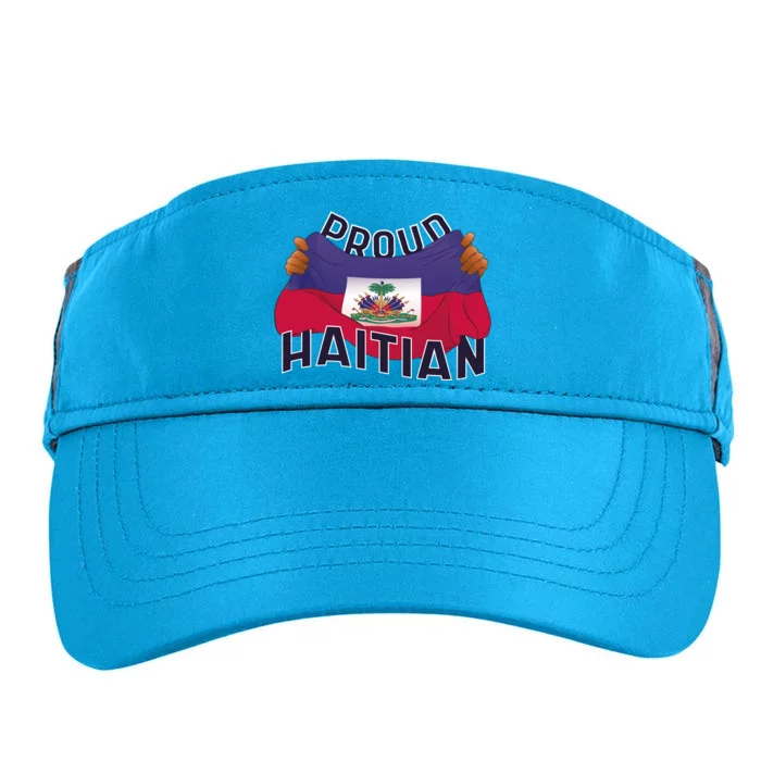 Proud Haitian Flag Adult Drive Performance Visor