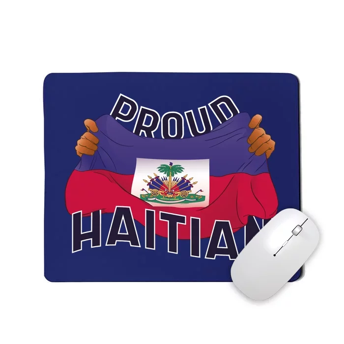 Proud Haitian Flag Mousepad