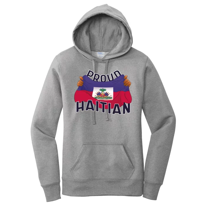 Proud Haitian Flag Women's Pullover Hoodie