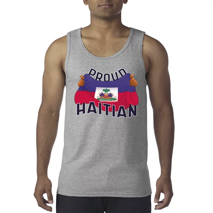 Proud Haitian Flag Tank Top