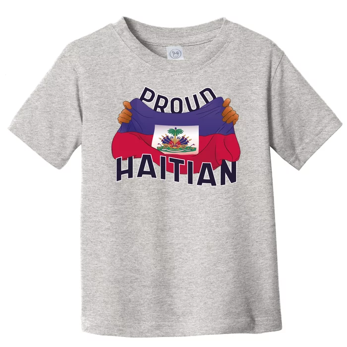 Proud Haitian Flag Toddler T-Shirt